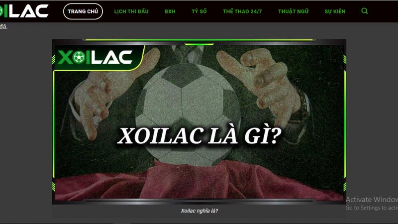 Thông tin về kênh Xoilac